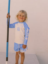 Load image into Gallery viewer, Blue Raglan Rashie