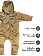 Load image into Gallery viewer, All-Weather Fleece Onesie | Dino Bones