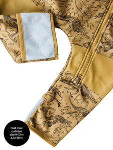 All-Weather Fleece Onesie | Dino Bones