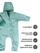 Load image into Gallery viewer, All-Weather Fleece Onesie | Seafoam