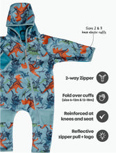Load image into Gallery viewer, All Weather Fleece Onesie | Dino