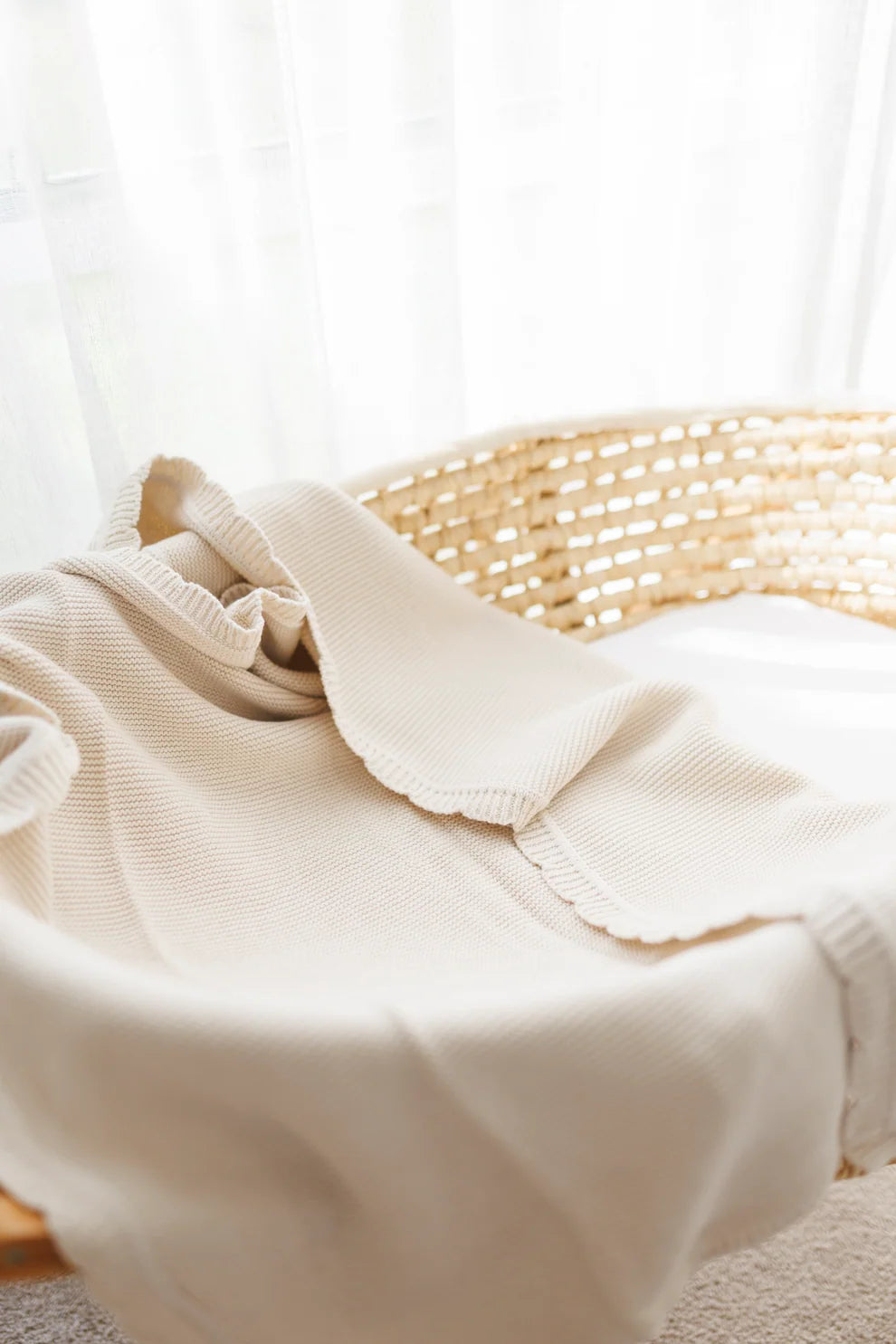 Sweet Baby Classic Knit Blanket Oatmeal