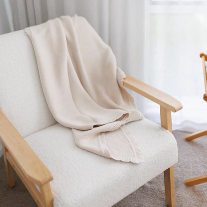 Sweet Baby Classic Knit Blanket Oatmeal