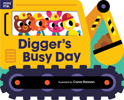 Mini Me - Shaped Board Book - Digger's Busy Day