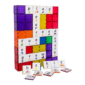 Magnetic Tile Toppers | Alphabet Lower Case (40pc)