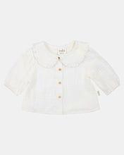 Load image into Gallery viewer, Baby Blouse Peter Pan Cream