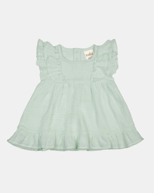 Baby Dress Sammy | Sage SIZE 6-12M