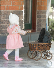 Load image into Gallery viewer, Dusty Rose Baby Pinafore Corduroy Quincy