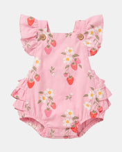 Load image into Gallery viewer, Baby Romper Strawberry Fields Blossom