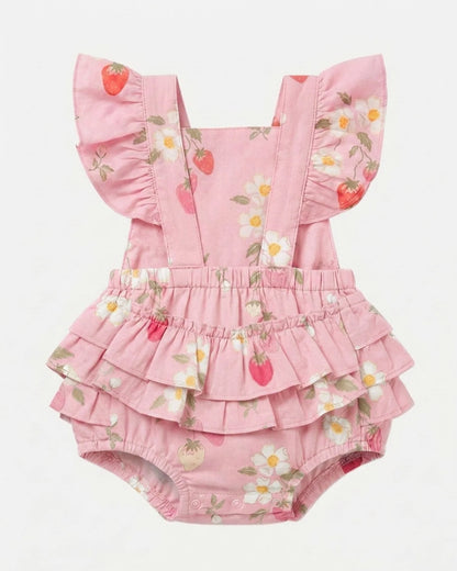 Baby Romper Strawberry Fields Blossom