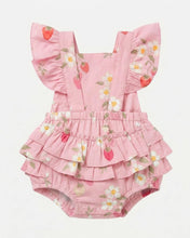 Load image into Gallery viewer, Baby Romper Strawberry Fields Blossom