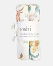 Load image into Gallery viewer, Baby Washcloth Muslin-2pcs | Waratah Dawn