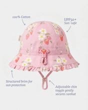 Load image into Gallery viewer, Bell Hat Arcadia Strawberry Fields Blossom