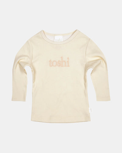 Dreamtime Organic Long Sleeve Logo Tee | Feather