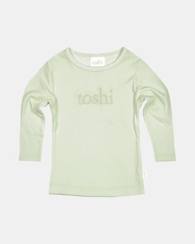 Dreamtime Organic Long Sleeve Logo Tee | Mist