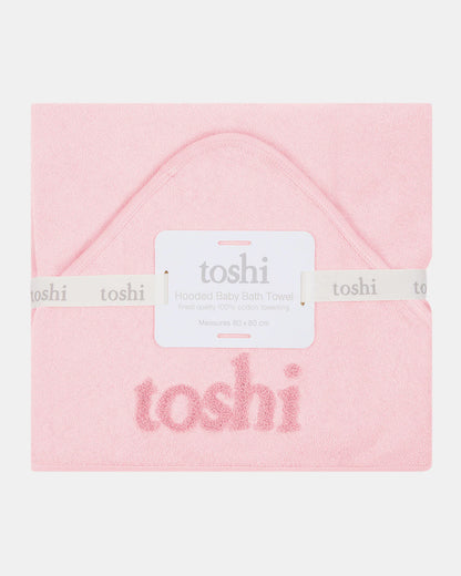 Hooded Baby Bath Towel Yummy | Misty Rose