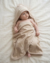 Load image into Gallery viewer, Hooded Baby Bath Towel Yummy | Oatmeal
