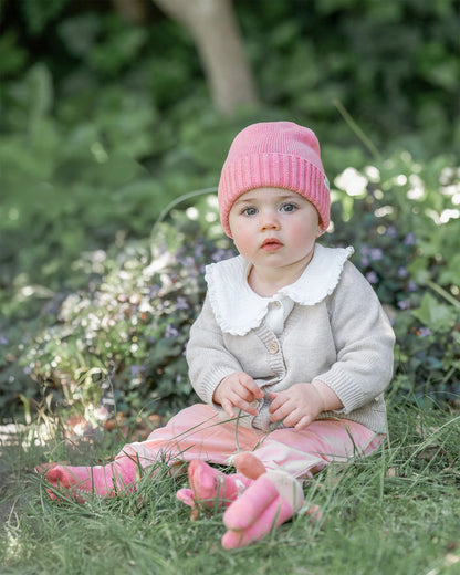 Organic Beanie Rover Winter Rose