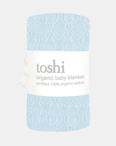 Organic Bowie Blanket | Bluebird