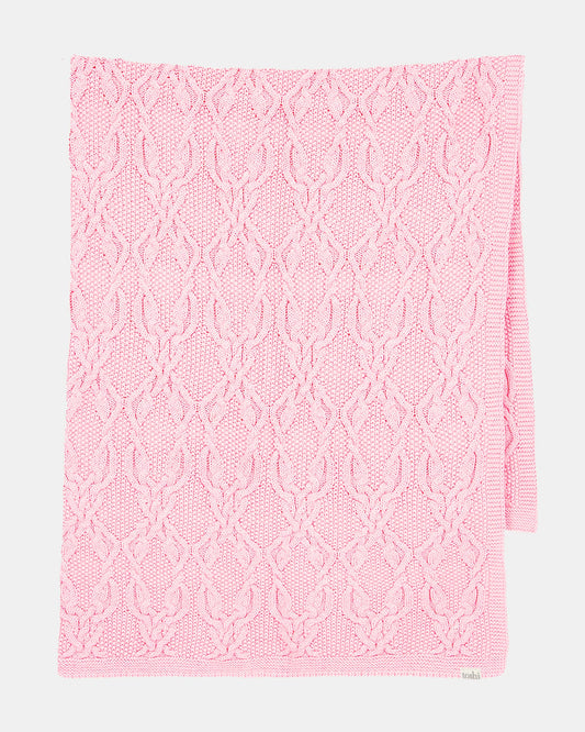 Organic Bowie Blanket | Misty Rose