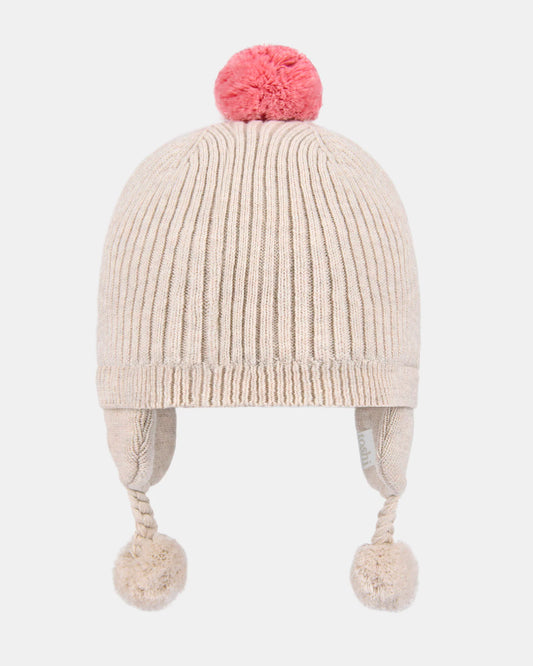 Organic Earmuff Bobby Beanie | Oatmeal
