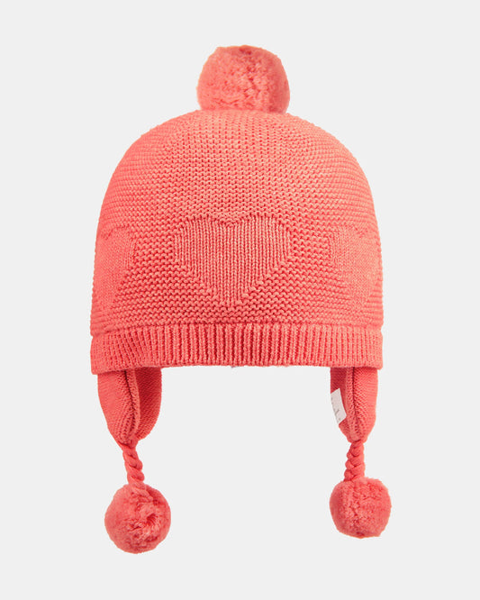 Organic Earmuff Heart Paprika SIZE S (46-51cm) and M (51-54cm)