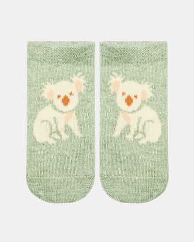 Koala | Organic Socks Ankle Jacquard