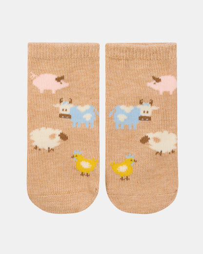 Farm Buddies Organic Socks Ankle Jacquard