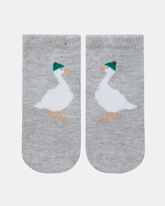 Lucie Goosie Organic Socks Ankle Jacquard