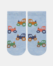 Load image into Gallery viewer, Tiny Tractors Organic Socks Ankle Jacquard