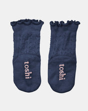 Load image into Gallery viewer, Organic Socks Knee Frilly Ink