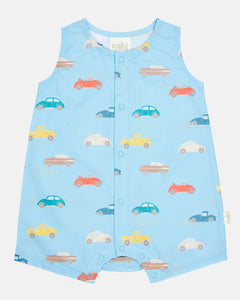 Romper Banjo | Fast Lane Cyan