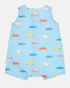 Romper Banjo | Fast Lane Cyan