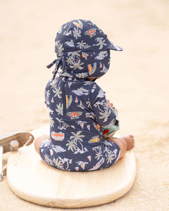 Swim Baby Flap Cap Classic | Surf Twighlight
