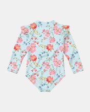 Load image into Gallery viewer, Swim Bodysuit Twinkle Aqua Garden UPF 50+