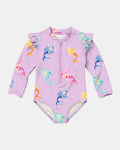Load image into Gallery viewer, Swim Bodysuit Twinkle Princess Mermaid UPF 50+