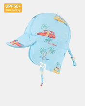 Load image into Gallery viewer, Swim Flap Cap Paradise | Swell Seekers Sky