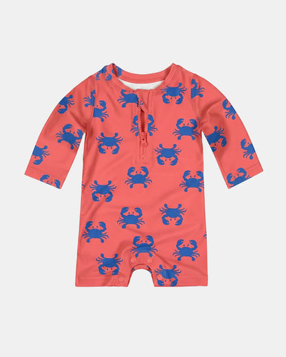 Swim Onesie L/S Pirate Mud Crabs UPF 50+