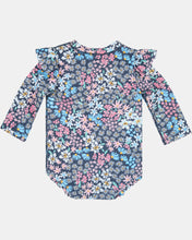 Load image into Gallery viewer, Swim Onesie L/S Ripple | Wattle Dusk