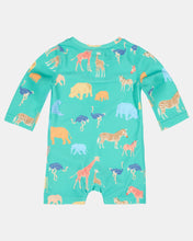 Load image into Gallery viewer, Swim Onesie L/S Splash | Congo Seagrass