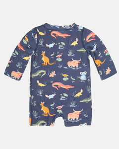 Swim Onesie L/S Splash | Kakadu Moonlight