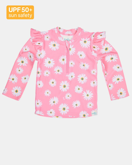 Swim Rashie L/S Ripple | Daisy Watermelon