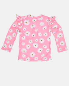 Swim Rashie L/S Ripple | Daisy Watermelon
