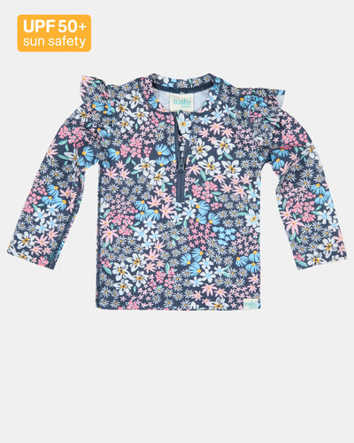 Swim Rashie L/S Ripple | Wattle Dusk