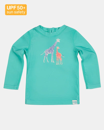 Swim Rashie L/S Splash | Congo Seagrass