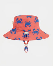 Load image into Gallery viewer, Swim Sunhat Pirate Mud Crabs UPF 50+