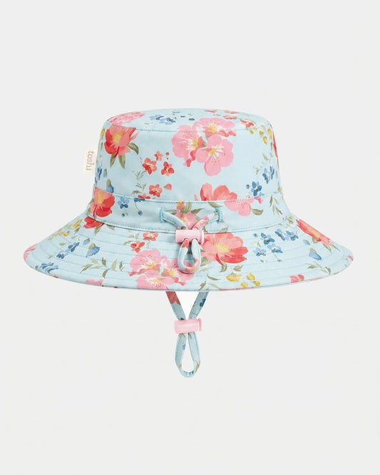 Swim Sunhat Twinkle Aqua Garden UPF 50+