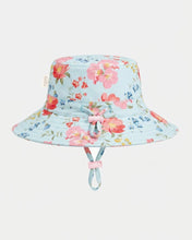 Load image into Gallery viewer, Swim Sunhat Twinkle Aqua Garden UPF 50+