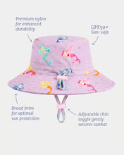 Load image into Gallery viewer, Swim Sunhat Twinkle Princess Mermaid UPF 50+
