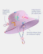 Load image into Gallery viewer, Swim Sunhat Twinkle Princess Mermaid UPF 50+